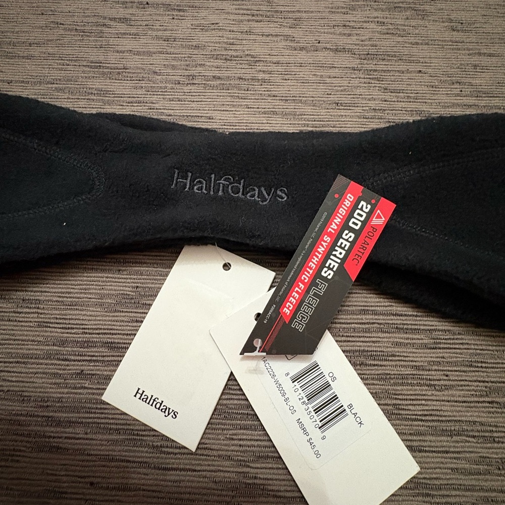 NWT Halfdays Fleece Penny Headband Polartec - Black - MSRP $45 - Picture 3 of 7